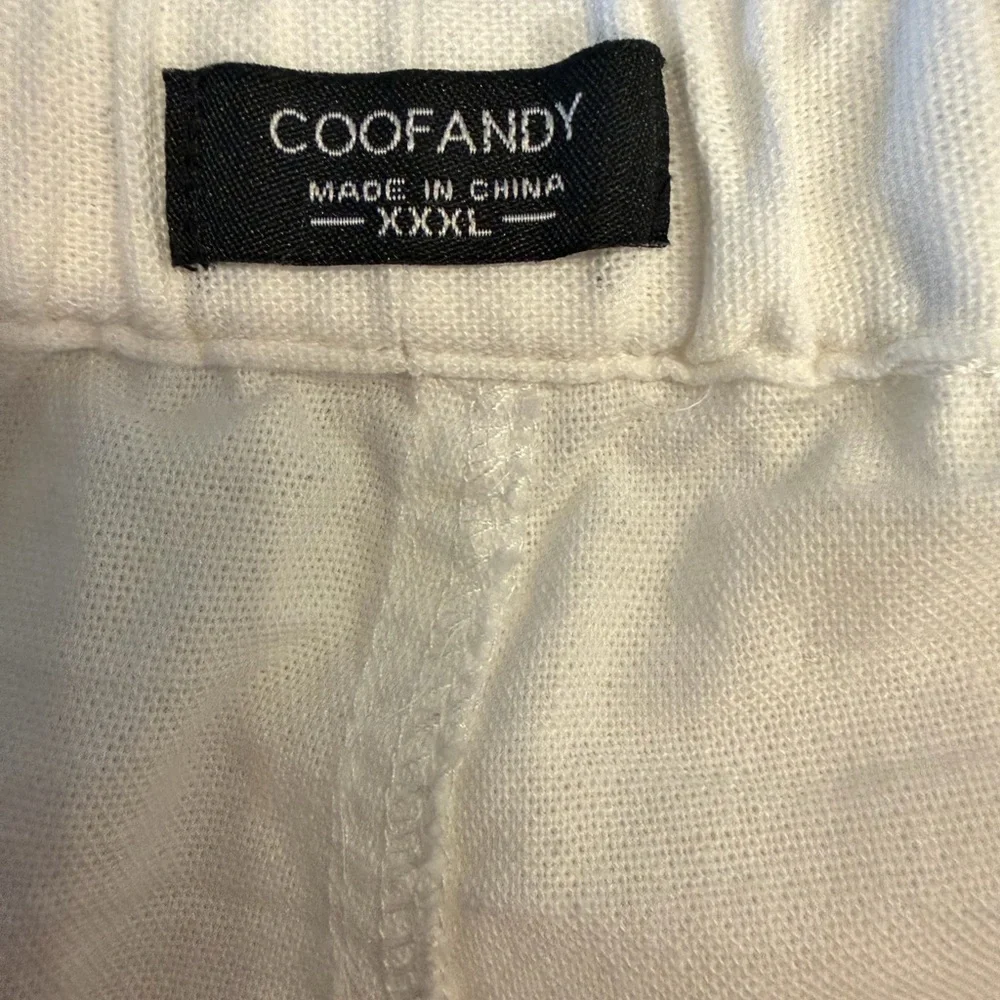 NWOT Coofandy Men’s Casual Linen Lightweight Beach Pants size 3XL